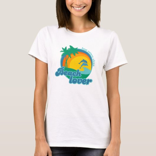 Beach Lover Retro Shirts (Vorderseite)