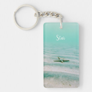 Beach Lover, Sea Green, Name Schlüsselanhänger