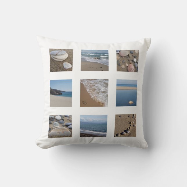 Beach Lover Throw Kissen (Vorderseite)