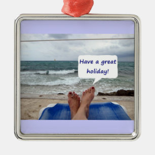 BEACH LOVER'S CHRISTMAS ORNAMENT