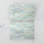 Beach Lovers Herzfoto Weihnachtskarten Feiertagskarte (Innenseite)