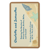 Beach Lovers Personalisiert Stateroom Door Marker Magnet (Vertikal)