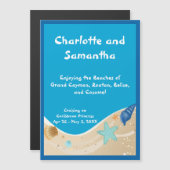 Beach Lovers Personalisiert Stateroom Door Marker Magnetkarte (Vorne/Hinten)