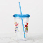 Beach Macaw individuelle Name & Text Tumblers Acryltrinkbecher (Links)