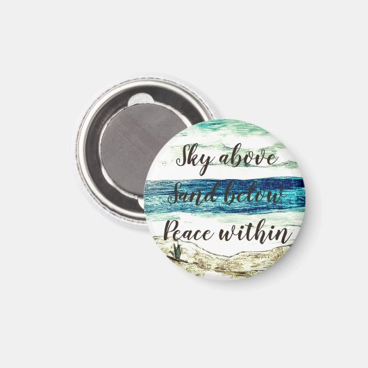 Beach Magnet (Vorderseite/Rückseite)