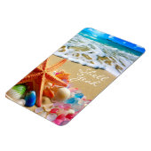 Beach Magnet mit Muscheln und Meeresglas (Linke Seite)