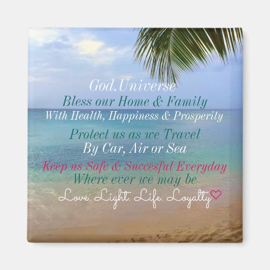 Beach | Magnet | Unsere Zuhause und Familie segnen (Vorne)