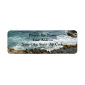 Beach Meets Ocean Address Label (Vorne)
