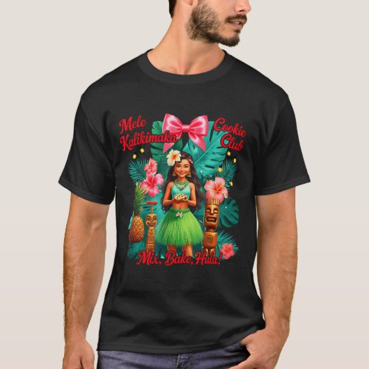 Beach Mele Kalikimaka Hawaiian Tail Party Santa Tu T-Shirt (Vorderseite)
