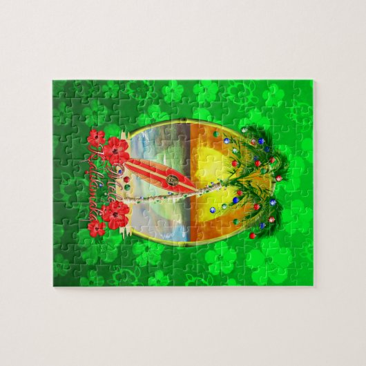 Beach Mele Kalikimaka Puzzle (Horizontal)