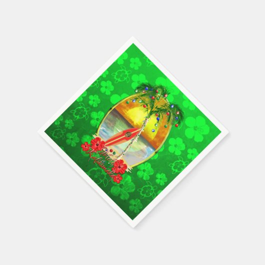 Beach Mele Kalikimaka Serviette (Ecke)