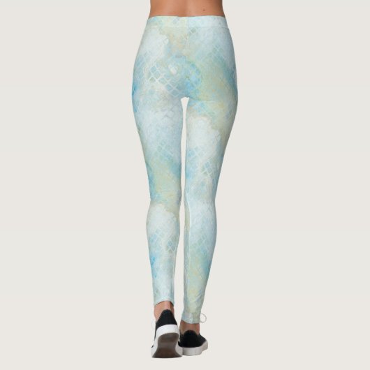 Beach Mermaid Dream Pattern Leggings (Rückseite)