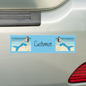 Beach Mermaid Valentine Thunder_Cove Autoaufkleber (Auf Auto)