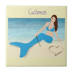 Beach Mermaid Valentine Thunder_Cove Fliese