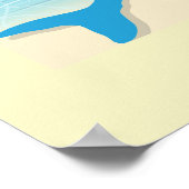 Beach Mermaid Valentine Thunder_Cove Poster (Ecke)