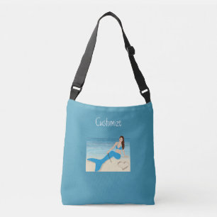 Beach Mermaid Valentine Thunder_Cove Tragetaschen Mit Langen Trägern