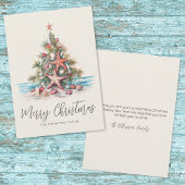 Beach Merry Christmas Feiertagskarte