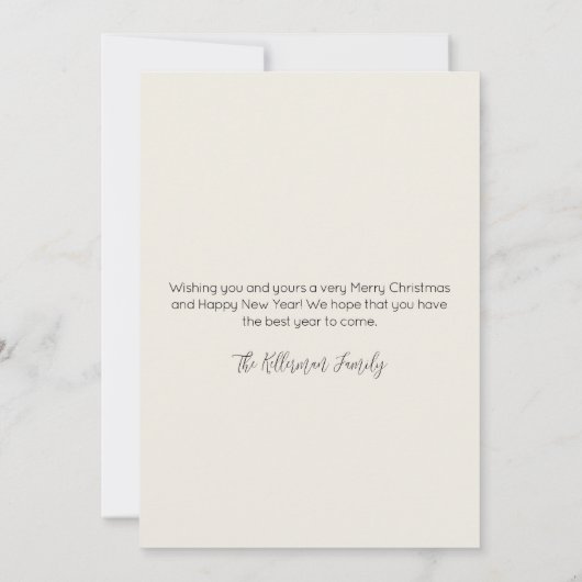 Beach Merry Christmas Feiertagskarte (Rückseite)