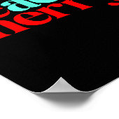 Beach Merry Christmas Funny  Poster (Ecke)