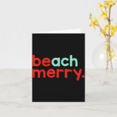 Beach Merry Christmas Karte (Gelbe Blume)