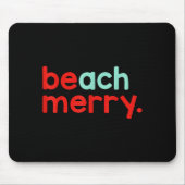 Beach Merry Christmas  Mousepad (Vorne)