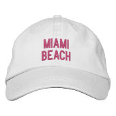BEACH MIAMI BESTICKTE BASEBALLKAPPE (Vorderseite)