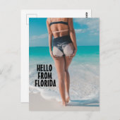 BEACH MIRL BIKINI FLORIDA POSTCARDS POSTKARTE (Vorne/Hinten)