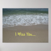Beach Miss You Poster (Vorne)