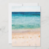 Beach Miss zu Mrs. Bridal Dusche Einladung (Rückseite)