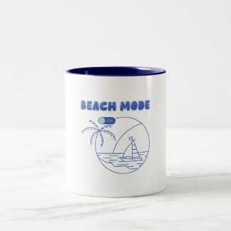 Beach Mode On Mug – Summer Coffee Cup Zweifarbige Tasse