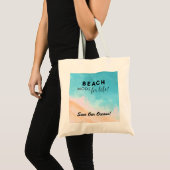 Beach Mode | Rett unsere Ozeane! Tragetasche (Vorderseite (Produkt))