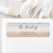 Beach Modern Script Return Address Label (Insitu)