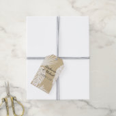 Beach Modern Simple Kraft Greenery Leaf Wedding Geschenkanhänger (Mit Garn)
