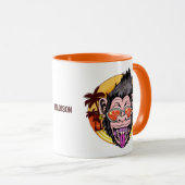 Beach Monkey individuelle Name Tasse (VorderseiteRechts)
