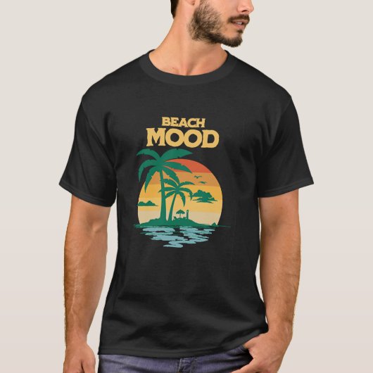 Beach Mood Aloha Hawaii Hawaiian Island Palm Tree T-Shirt (Vorderseite)