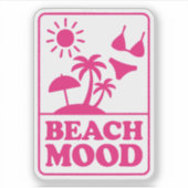 Beach Mood Aufkleber (Vorderseite)