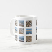 Beach Mosaik Foto Tasse (Vorderseite Links)