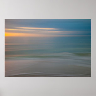 Beach Motion Abstrakt verschwommen Florida, USA Poster