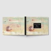 Beach Muschel Collage Hospitality Gästebuch (Voll)