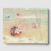 Beach Muschel Collage Hospitality Gästebuch (Rückseite)