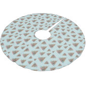 Beach Muschel Weihnachtsbaummuster Polyester Weihnachtsbaumdecke (Schrägansicht)