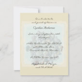 Beach Muscheln Bridal Dusche Einladung (Rückseite)