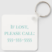 Beach Muscheln Custom Airbnb Ferien Vermietung Schlüsselanhänger (Rückseite)