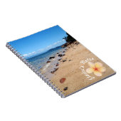 Beach Muscheln Frangipani Name Spirale Note Book Notizblock (Rechte Seite)
