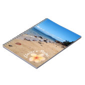 Beach Muscheln Frangipani Name Spirale Note Book Notizblock (Linke Seite)