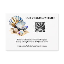 Beach Muscheln irisierende Online-QR-Code-uAwg