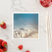 Beach Muscheln & Pearl Jewelry Elegantes Brautpart Serviette (Beispiel)