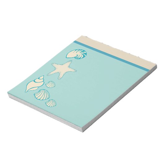 Beach Muscheln Starfish Seashell Notepad Geschenk Notizblock (Rotiert)