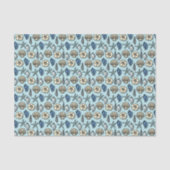 Beach Muscheln Starfish Seepatch Seidenpapier (Vorderseite)