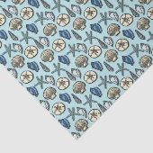 Beach Muscheln Starfish Seepatch Seidenpapier (Ausschnitt)